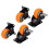 4x Plattengussräder 200lbs 3in Doppelkugellager 5