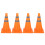4Pcs 45cm Reflective Foldable Traffic Cones PP Base Waterproof Oxford 1
