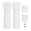 (Black) 2 Set Flexible Gutter Downspout Extension 21in-58in White 1