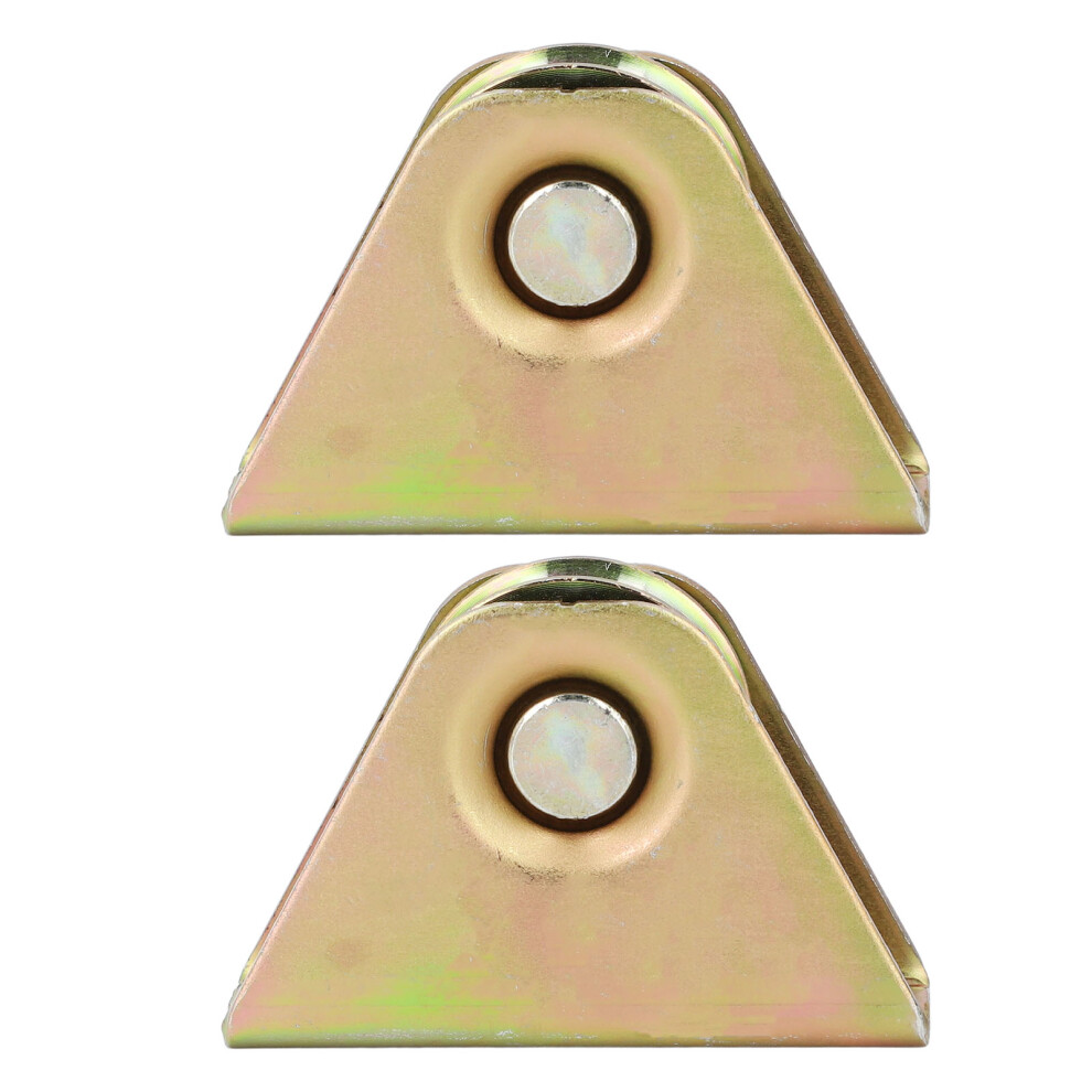 2Pcs U Groove Wheel Pulley Galvanized Alloy Steel 38Mm 323163282992