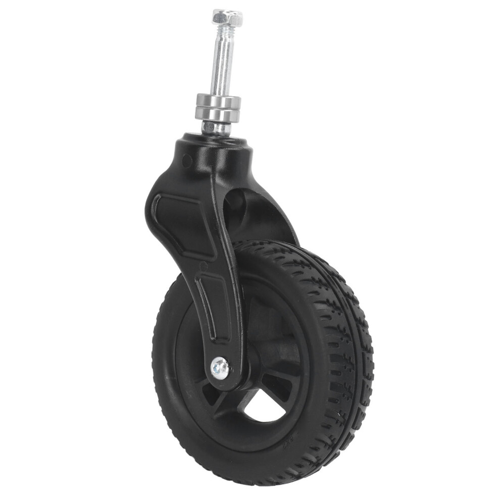 6in Wheelchair Tire Universal PU Hub PVC Steel Bearing Front Castor