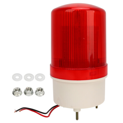 (12V) Industrie LED-Rotationsblitz Warnleuchte Rot 220V Leise