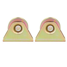 2x 58mm V-Groove Pulleys Hanging Rope 300kg Load