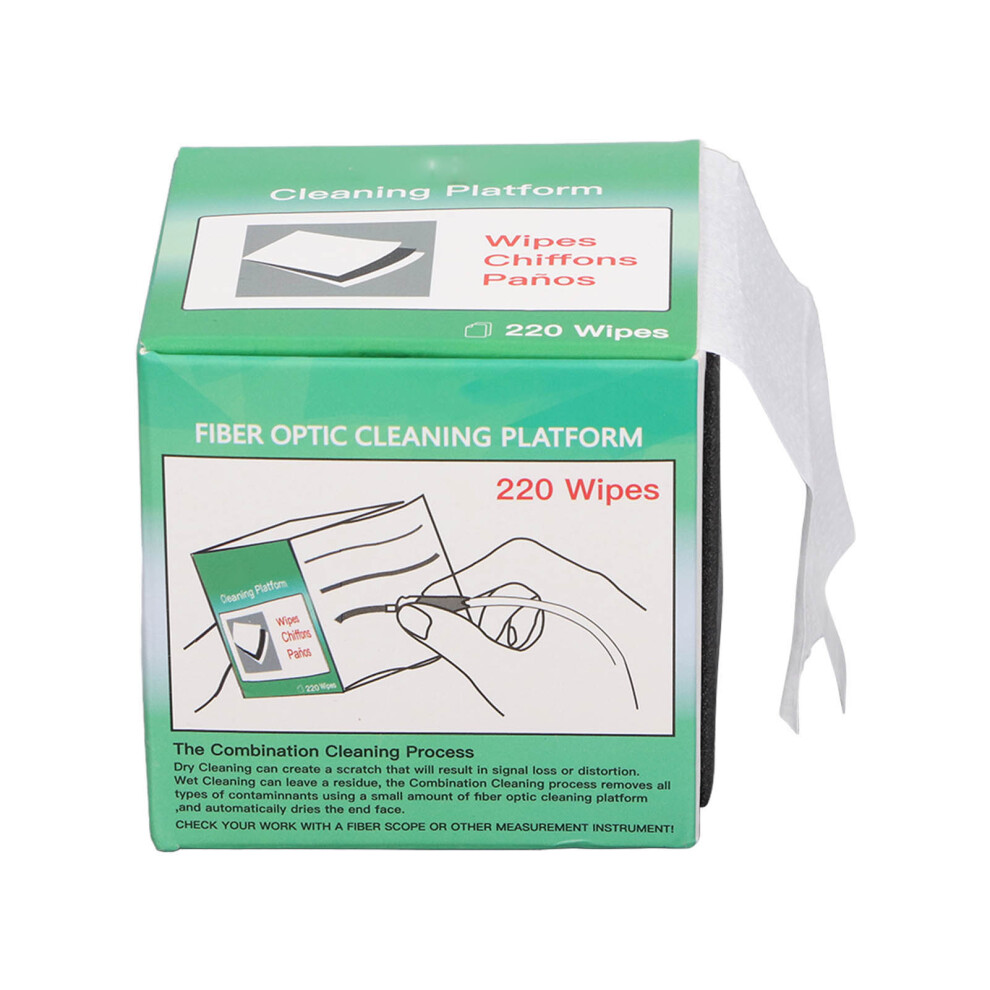 Fiber Optic Cleaning Wipe 220 Sheets Dust Free 323163312033