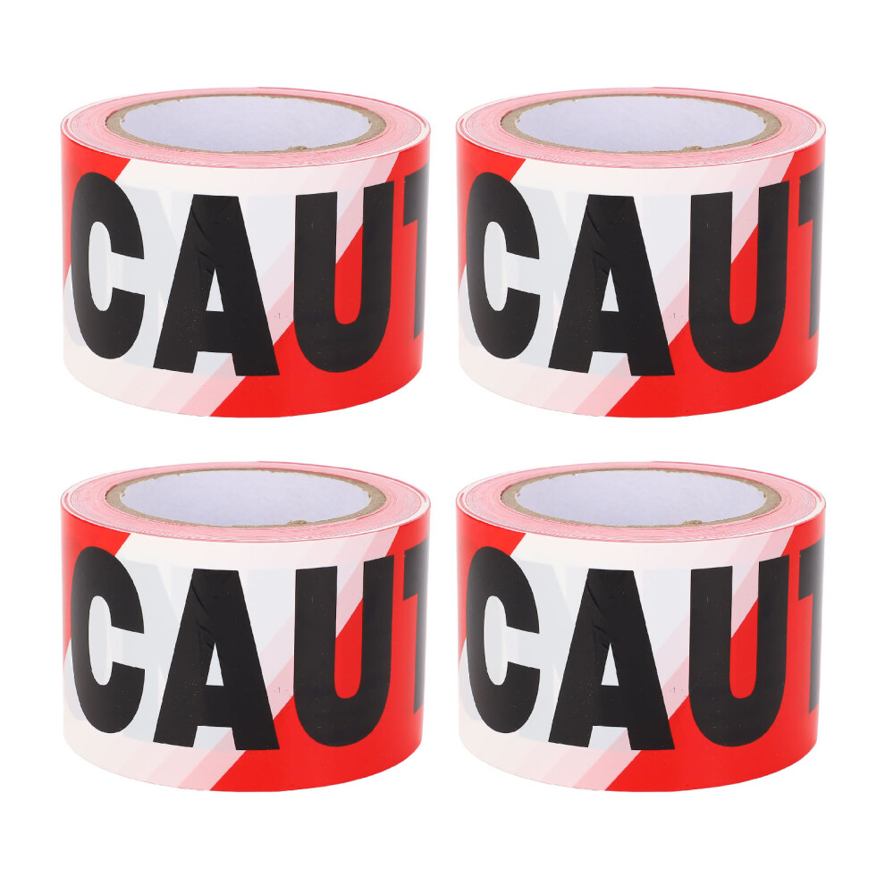 4 Pcs Caution Tape Non Adhesive Water Proof Pe Warning Hazard 610830963446