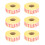 6x Gelb-Weiß Warnband Polyester 70cm robust 1