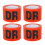 4Pcs PE Warning Tape Non Adhesive Red Danger Construction Site 1