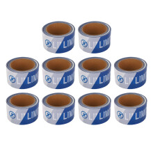 10x wasserdichte PE-Warnband Blau Sicherheitsbarriere Gefahrzone