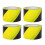 4PCS Yellow Caution Tape PE Wind Rain Proof Safety 1