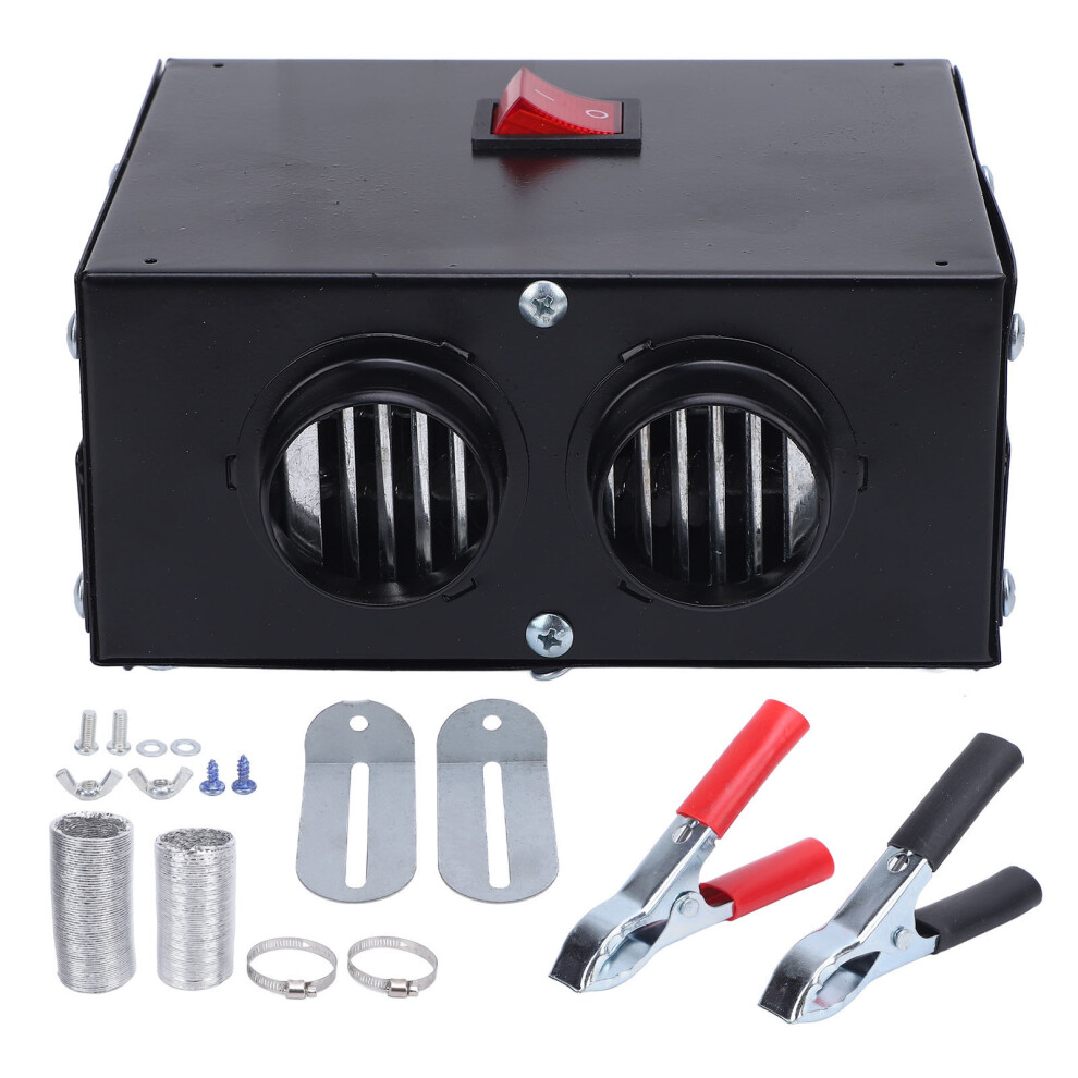 2 Hole Car Heater Dc12v 600W Portable Windshield Defroster Kit 610830964771