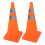 2PCS 70CM Folding Traffic Cones Reflective Collar Orange 4