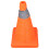 4PCS 30CM Foldable Safety Cones Orange Reflective Collars 4