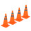 4Pcs 45cm Reflective Foldable Traffic Cones PP Base Waterproof Oxford 5