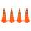 4Pcs 28 Inch Reflective Foldable Safety Cones for Parking Lot 2