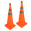 2 Set Foldable Traffic Cones 360 Reflective Safety Cones 70cm 5