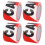 4 Pcs Caution Tape Non Adhesive Water Proof PE Warning Hazard 5