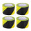 4PCS Yellow Caution Tape PE Wind Rain Proof Safety 2
