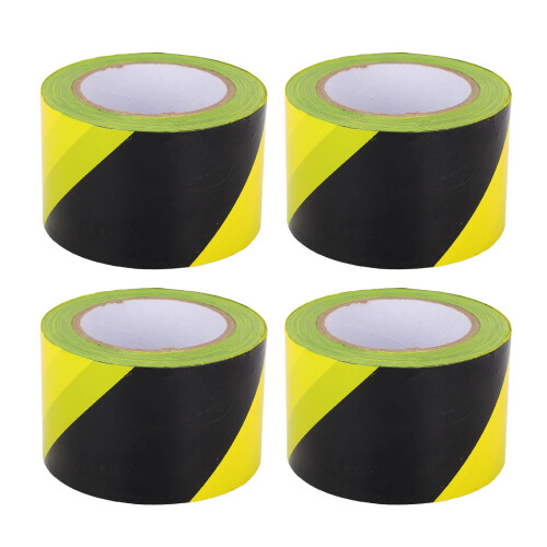 4PCS Yellow Caution Tape PE Wind Rain Proof Safety 1