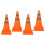 4Pcs 45cm Reflective Foldable Traffic Cones PP Base Waterproof Oxford 4