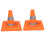 2Pcs Foldable Safety Cones Orange Reflective Collar for Parking 5