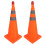 2 Set Foldable Traffic Cones 360 Reflective Safety Cones 70cm 4