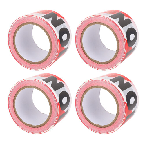 4 Pcs Caution Tape Non Adhesive Water Proof PE Warning Hazard 1
