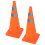 2PCS 70CM Folding Traffic Cones Reflective Collar Orange 5