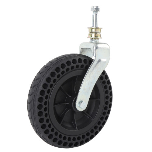 Trolley Front Wheel 8in TPE Rubber Non Slip Solid 75KG 1