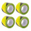 4PCS Yellow Caution Tape PE Wind Rain Proof Safety 4