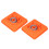2Pcs Foldable Pop Up Safety Cones Reflective Collar Orange 30cm 4