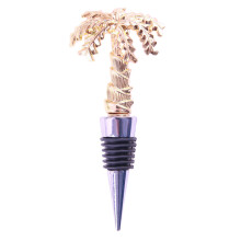 Palm Tree 2-teiliges Goldenes Legierungs Whiskey Verschlussstopfen