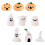 18-teiliges halloween-set mit mini-harz-elementen, - 2