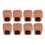 (S) 8x Stuhlbeinschoner Braun Quadratisch 1