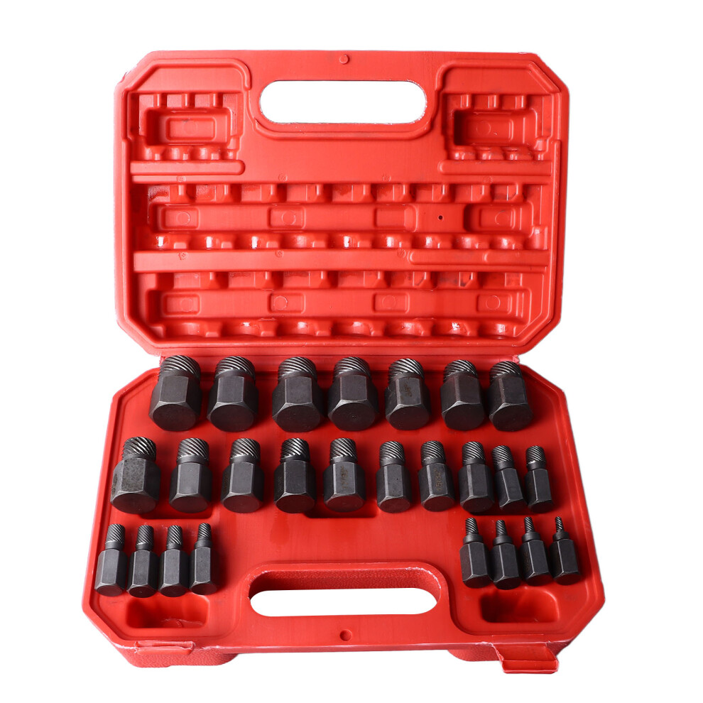 25Pcs Screw Extractor Damaged Bolt Removal Tool For Repair 323163076577