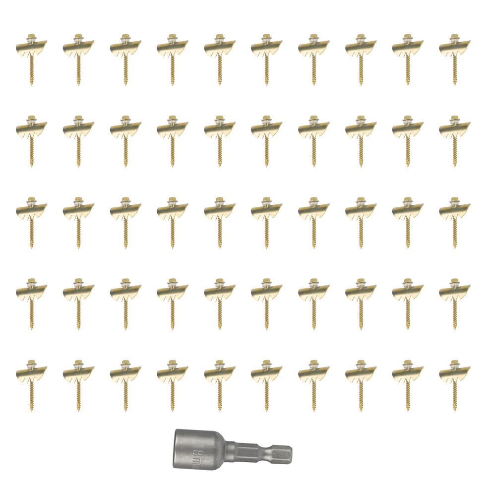 50Pcs 2 Inch Galvanized Fence Staples Stainless Steel Wire Mesh 323163076775