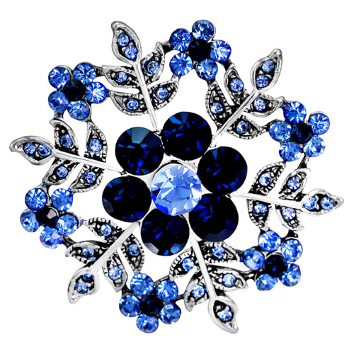 1 Blauwe Sneeuwpatroon Broche Multifunctioneel Kostuumaccessoire