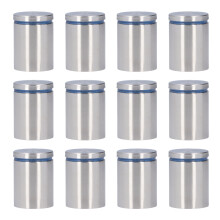 12x Wandhalter-Schrauben 38x50mm Edelstahl