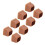 (L) 8x Stuhlbeinschoner Braun Quadratisch 5