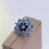 1 Blauwe Sneeuwpatroon Broche Multifunctioneel Kostuumaccessoire 5
