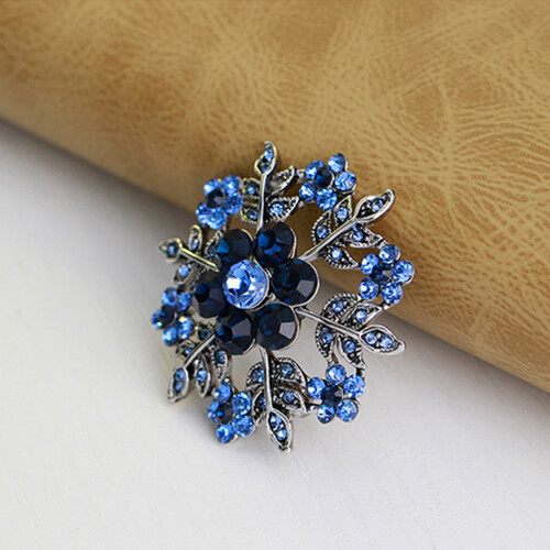 1 Blauwe Sneeuwpatroon Broche Multifunctioneel Kostuumaccessoire 2