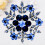 1 Blauwe Sneeuwpatroon Broche Multifunctioneel Kostuumaccessoire 4