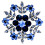 1 Blauwe Sneeuwpatroon Broche Multifunctioneel Kostuumaccessoire 11