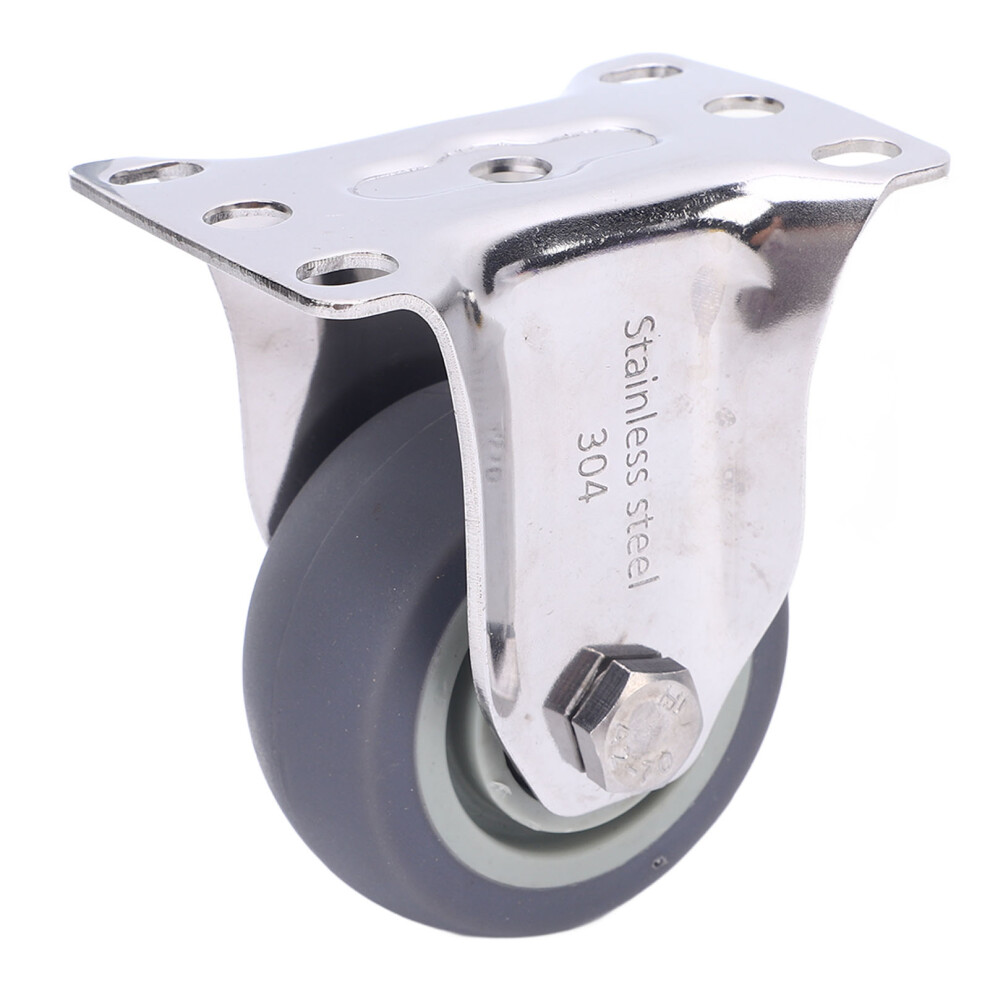 3In Stainless Steel Caster Tpr Quiet Heavy Duty For Cart 610830968854