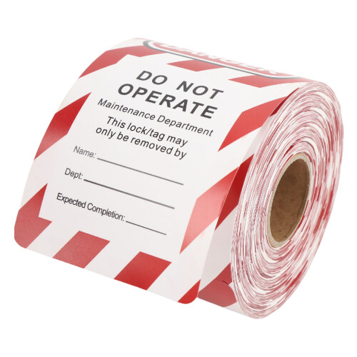 Gefahren-Absperrtag PP-Kompositpapier mit Lochdesign 1