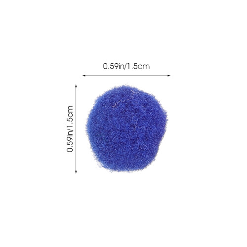 1Set Decorative Nylon Pom Poms with Wiggle Eyes for Craft Projects 2