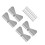 4 Sets Stainless Steel Gutter Downspout Extension Hinge Rectangle 3