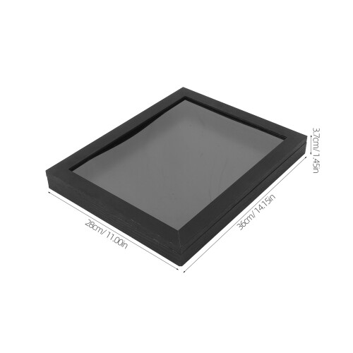 Clear Shadow Case Jersey Photo Frame Display Stand Wooden 2