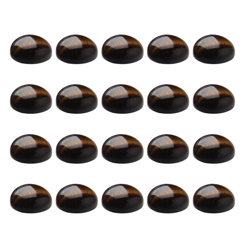 20Pcs Diy Stones Semicircle Flat Bottom Jewelry Accessories