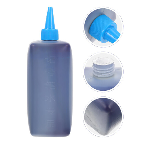 1pc 500ml whiteboard pen ink refill bottle kit blue 2