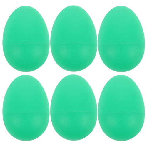 6pcs plastic egg shakers for kids music education and rhythm learning